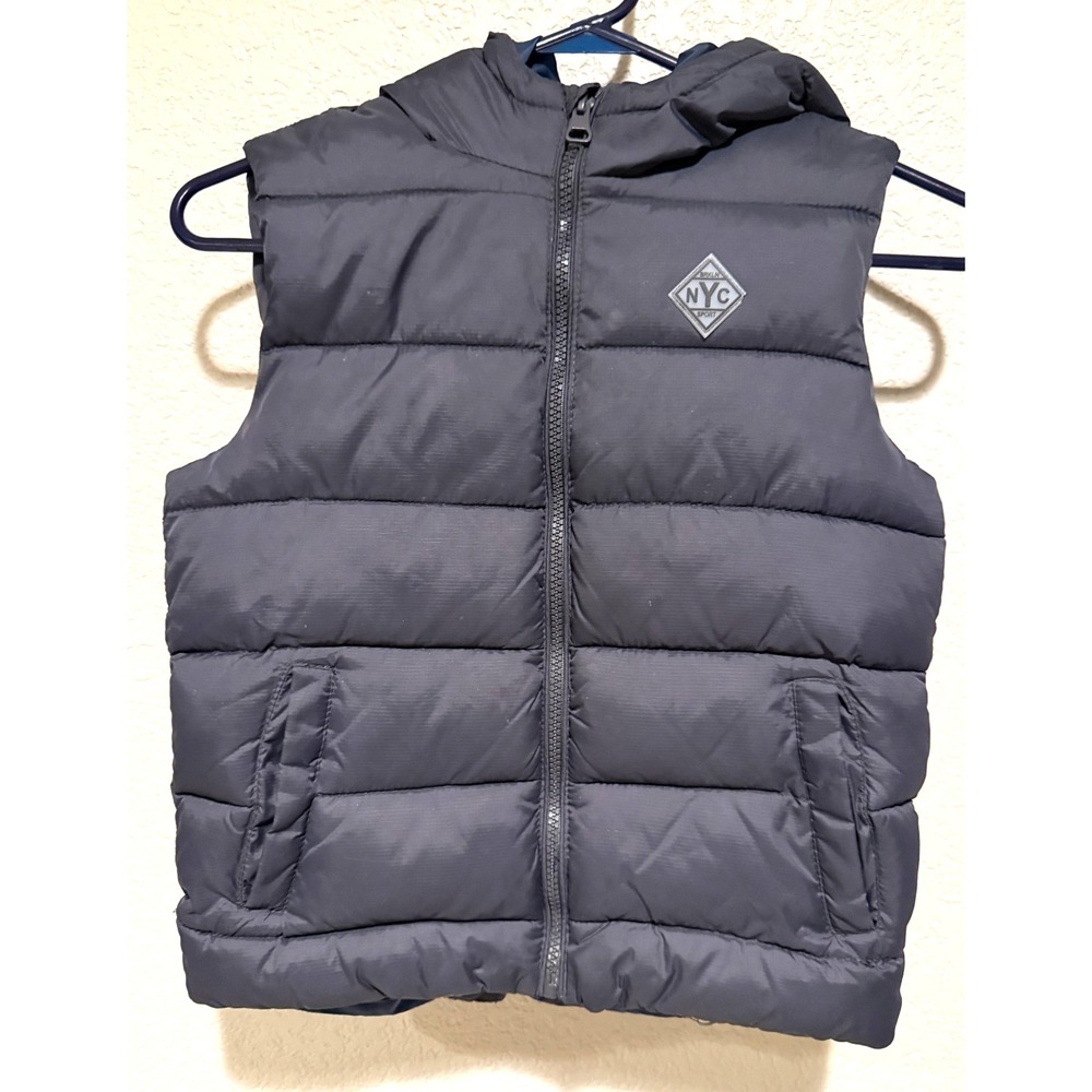 Sfera NYC Size  7/8 Puffer Vest Unisex Kids Black
